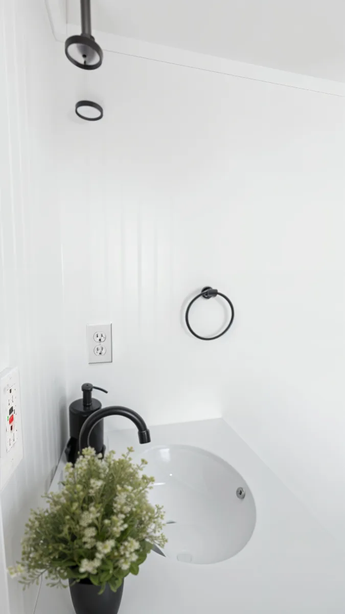 The Palisade Luxury Tiny Home Sink in California